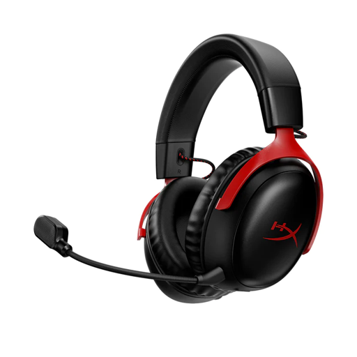 Audifono Gamer Wireless HyperX Cloud III, Micrófono, 120 hrs batería, 3.5mm, USB-C USB-A, Black/Red